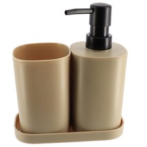 Bathroom Set - Includes Tumbler, Soap Dispenser and Soap Dish - Set of 3... - £11.83 GBP