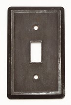 Electric Switch Cover Dark Brown Bakelite Ribbed Vintage - £7.41 GBP