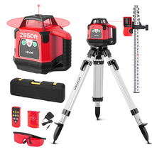 VEVOR Rotary Laser Level Kit, 2650ft Self Leveling Red Horizontal Laser ... - $270.99