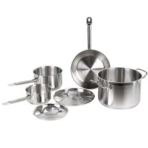 Vollrath - 3820 - Deluxe 6 Pc Optio™ Stainless Steel Cookware Set - $54.39