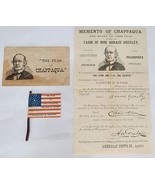 1872 Greeley & Brown President Campaign Mini Flag Chappaqua Complete Set Rare! - $7,899.00