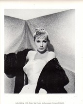 Anita Ekberg in fur Clipping Magazine photo 8x10 1pg orig A10888 - £3.82 GBP