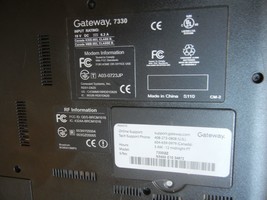 Vintage Gateway 7330 Laptop 1GB RAM, 80GB HD, DVD, Windows 7 Ultimate - £75.17 GBP