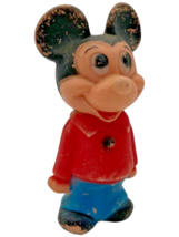 Vintage Walt Disney Production Mickey Mouse Figurine Plastic Made in Hon... - $5.49