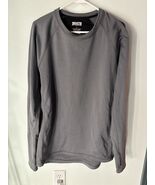 Duluth Trading Co Thermal Long Sleeve Crew Base Shirt Polartec Gray Size L - $332.04 MXN