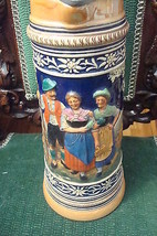 DUMMLER &amp; BREIDEN  ca 1883 - Present German covered stein multicolor ori... - $123.75