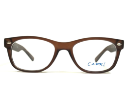Capri Kids Eyeglasses Frames STUDENT Brown Matte Clear Brown Square 46-18-130 - £29.13 GBP