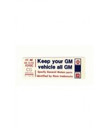 1980 Corvette Decal Keep Your Car All GM - £12.43 GBP