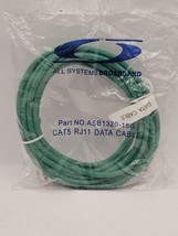 15 FT CAT5 GREEN RJ11-RJ11 6P4C Data, Part # ASB1320-15G all systems bro... - $5.95