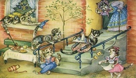 Cats Playing Like Kids- Fridge Magnet - $17.99