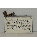 3&quot; x 5&quot; Decorative Humorous Wooden Sign Plaque Home Decor - $13.47 CAD
