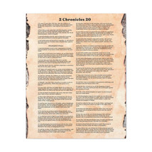  Jehoshaphat&#39;s Prayer 2 Chronicles 20 Bible Verse Canvas Christi - £60.74 GBP+