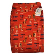 LuLaRoe Cassie Skirt XS Orange Southwestern Tribal Look Pencil Skirt NWT - $14.85