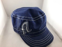 Womens New Era Atlanta Braves MLB Hat Cap Adjustable Blue 100% Cotten - £24.74 GBP