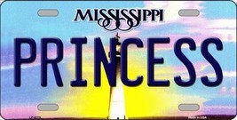 Princess Mississippi Novelty Metal License Plate - $21.95