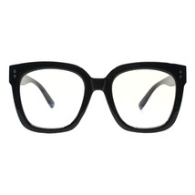 Blue Light Filtering Lens Glasses XL Oversized Square Frame Unisex - £9.37 GBP+