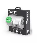 Twist World Adapter Double USB &amp; Plug Travel Socket For Smartphone, Tablet - $20.31 CAD