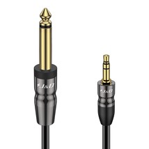 J&amp;D 1/4 inch TS to 3.5mm TRS Cable, Heavy Duty Copper Shell 6.35mm 1/4 inch Male - £19.11 GBP