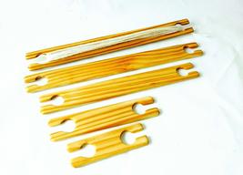 5 Variety Sizes Stick Shuttles 4,6,8,10 and 12 inch Weaving Stick shuttles. - $29.96