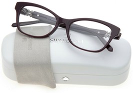 New Swarovski Sw 5219 081 Purple Eyeglasses Glasses Frame 54-16-140 B36mm Italy - £66.78 GBP