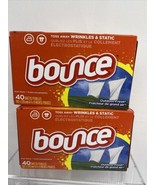 (2) Bounce Fabric Softener Dryer Sheets Outdoor Fresh 40ct COMBINE SHIPP... - £3.90 GBP
