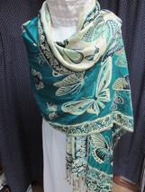 &quot;&quot;Large Butterfly - Teal - Pashmina&quot;&quot; - Sakkas - Nwot - $12.89