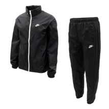 Nike Club Lined Woven Track Suit Anzug Men&#39;s Suit Jacket Pants Black DR3... - $116.90