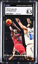 Michael Jordan 1993-94 Topps Stadium Club Card #169- CGC Graded 8.5 NM-Mint+ (Ch - £29.72 GBP