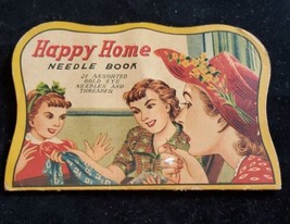 Vintage Made In Japan Happy Home Needle Book  used - $6.93