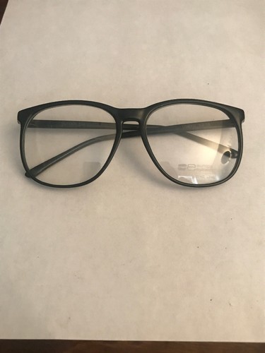 VTG New Europa Lord II Hunter Green &amp; Black Speckled Plastic Glasses 53-... - $10.00