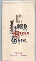 The Lord Bless Thee Poem Charlotte Murray Greeting Card - $14.84