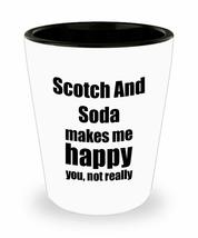 Scotch And Soda Cocktail Shot Glass Lover Fan Funny Gift Idea For Friend Alcohol - £10.06 GBP