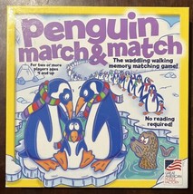 Penguin March And Match Game The Waddling Walking Memory Matching Game Complete! - $11.92