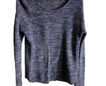 Old Navy Womens M Knit Blue Heather V Neck Long Sleeved Sweater - $12.91