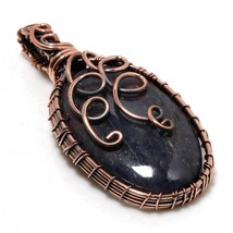 Sodalite Gemstone Handmade Fashion Copper Wire Wrap Pendant Jewelry 2.20&quot; SA 898 - £5.18 GBP