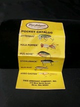 Vintage FRED ARBOGAST Fishing Lure Pocket Catalog Price List Order Form - $177.07 MXN
