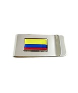 Thin Bordered Colombia Flag Pendant Money Clip - £27.90 GBP
