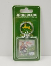 John Deere Collectible Keyring Key Ring Keychain Key Chain Stocking Stuffer NEW - £7.03 GBP