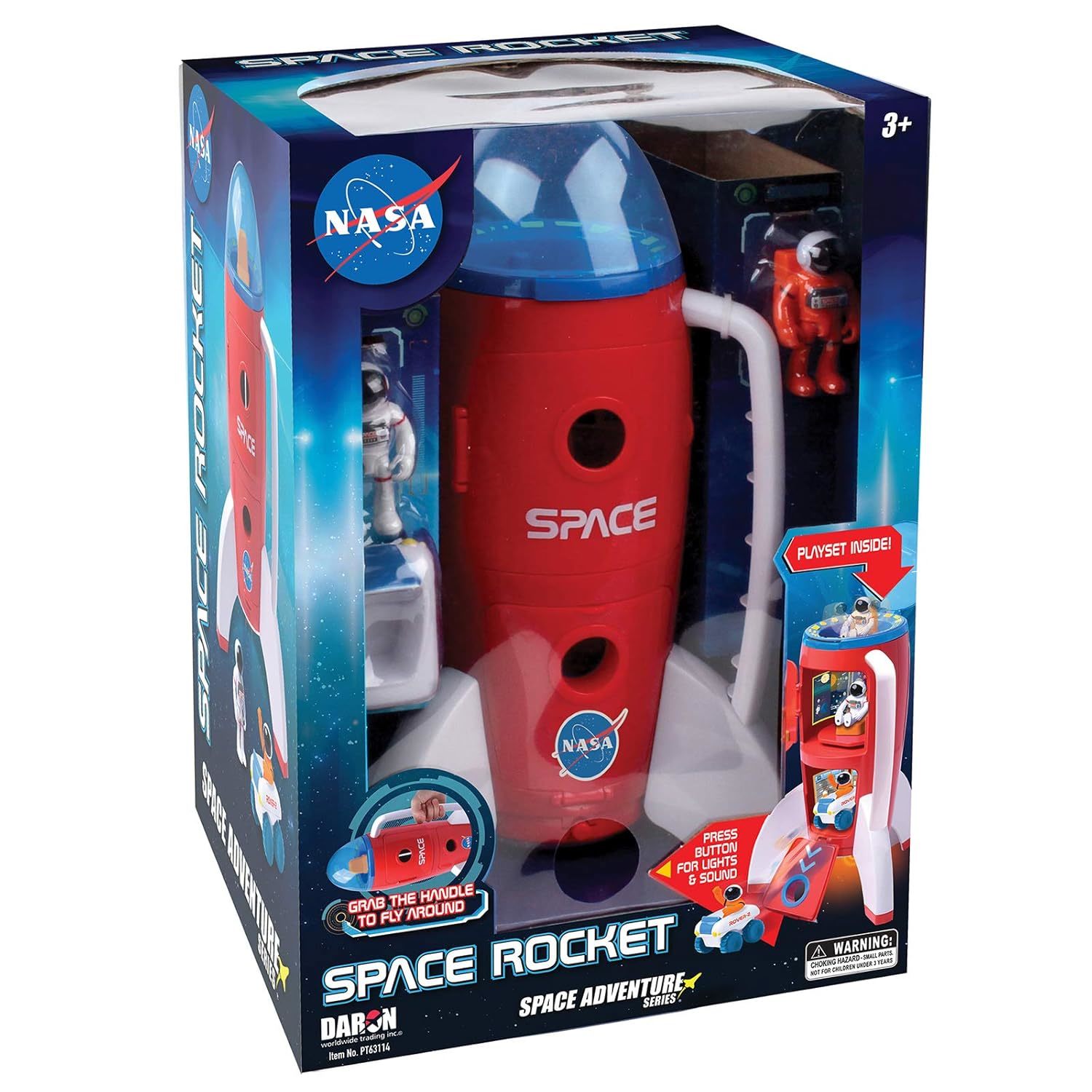 Adventure Series: Space Rocket With Lights, Sounds & Figurines, Nasa