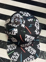 Star Wars Black Lightsaber All Over Print Snapback Hat -NEW One Size Fit... - $10.15