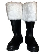 Professional Quality Leather Santa Boots Black, 11-12 3X-Wide - £553.77 GBP