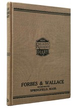 Forbes &amp; Wallace Ready Reference Diary [1930] Unused Daily Planner - £8.95 GBP