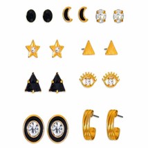 Jewelry Stud Earring Collection 9 Pairs. - £10.96 GBP