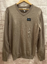 SONOMA Mens V- Neck Sweater Coolmax Classic Fit Seal Taupe Heather Size ... - £22.91 GBP