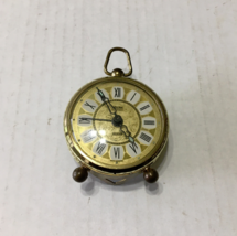 Vintage round Linden alarm clock made in West Germany sold as is for parts - £30.55 GBP