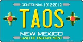 Taos Teal New Mexico Novelty License Plate LP-5009 - $19.95