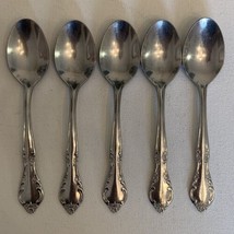 5 Oneida LTD Wm A. Rogers FENWAY DAYDREAM Spoons Teaspoons Stainless Ste... - £6.74 GBP