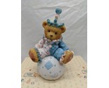 Cherished Teddies Wally You&#39;re The Tops With Me Clown On Ball Figure - $22.27