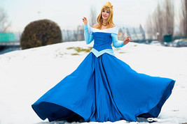 Custom Sleeping Beauty Aurora Dress Cosplay Costume for Adults - £110.15 GBP