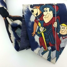 Cartoon Network Tie Silk Necktie Flintstones Jetsosns Yogi Bear Ship IN15-409 - £15.48 GBP